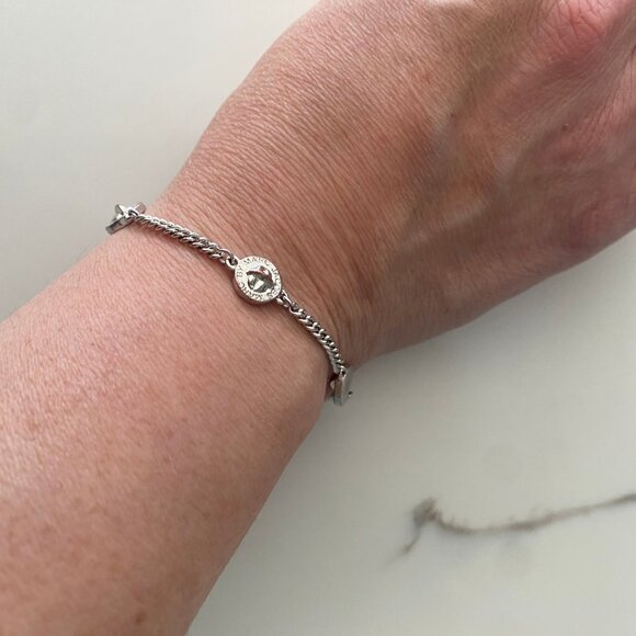 Marc by Marc Jacobs Silver Logo Disc/Coin Bracelet - Picture 5 of 6